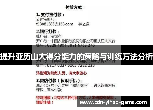 提升亚历山大得分能力的策略与训练方法分析